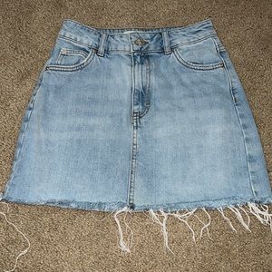 Topshop Motto Denim Skirt